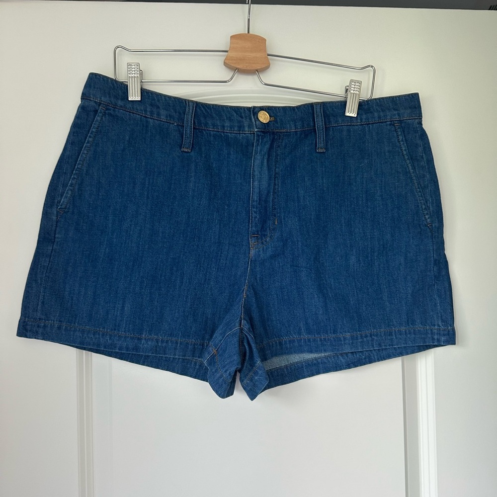 J. Crew Dark Blue Jean Shorts size 32